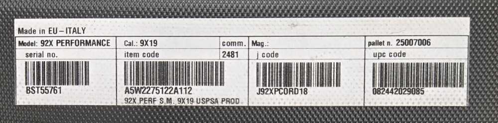 Beretta 92x Performance "Scorched Earth" 9mm 4.9" barrel NIB 42-379-img-3