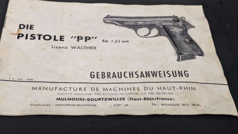 Manhurin/Walther PP Original Box w/ User Manual-img-1