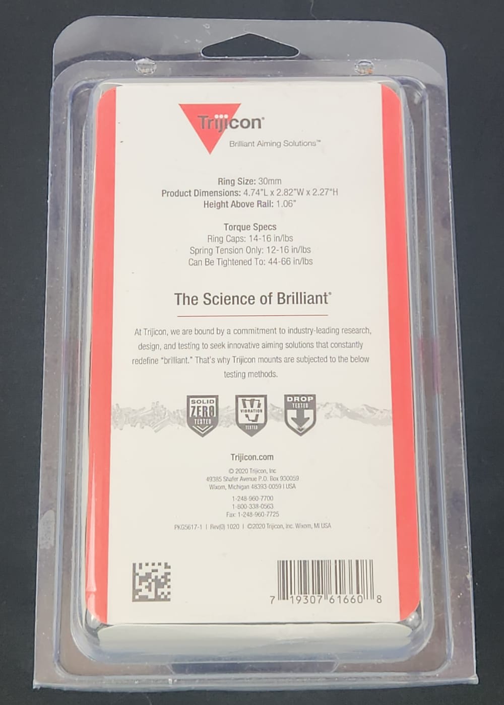 Trijicon Q-LOC QD Mount 1.06" Height, fits 30mm Optic Tube-img-2