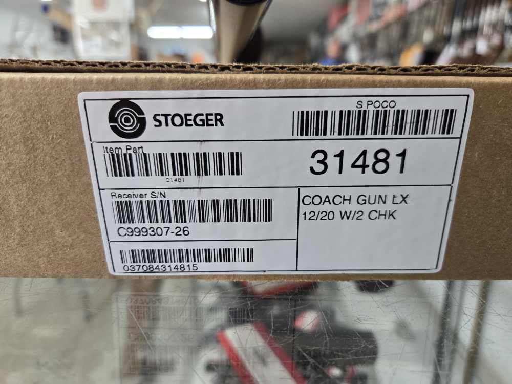 Stoeger Coach Supreme SxS 12GA 20" Shotgun 31481 12 Gauge-img-3