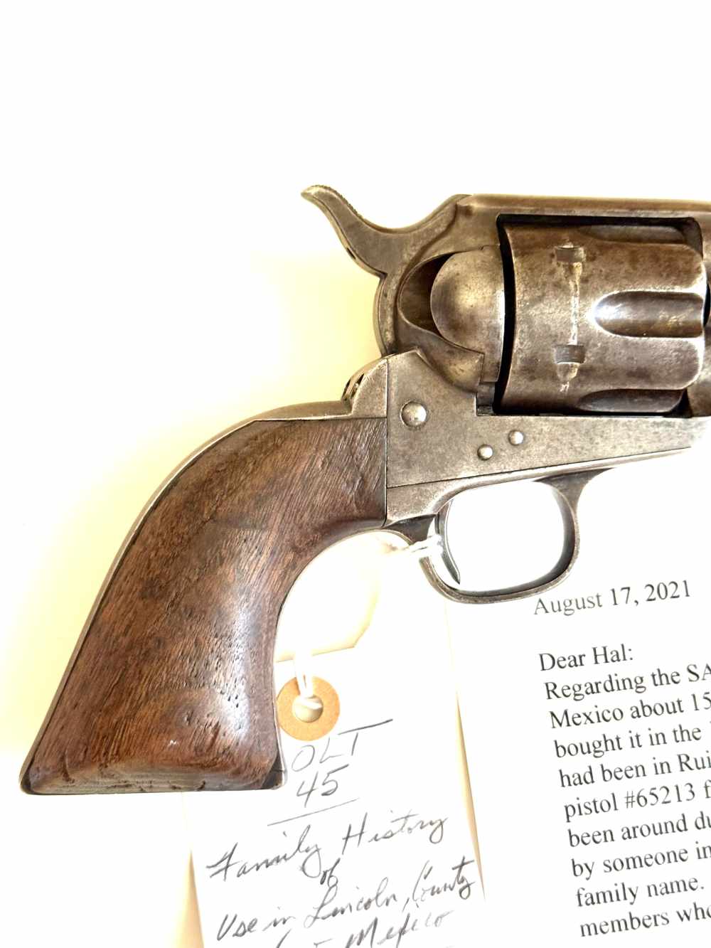NEW MEXICO LINCOLN COUNTY WARS, COLT .45 SINGLE ACTION.-img-4