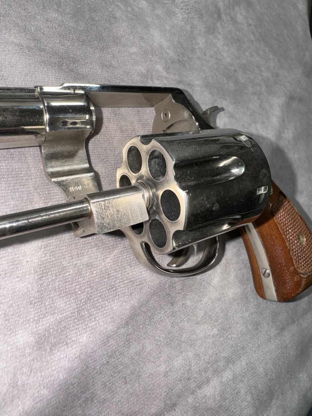USED! SMITH & WESSON MODEL 58 NICKEL FINNISH .41 REM MAG $.01 PENNY-img-29