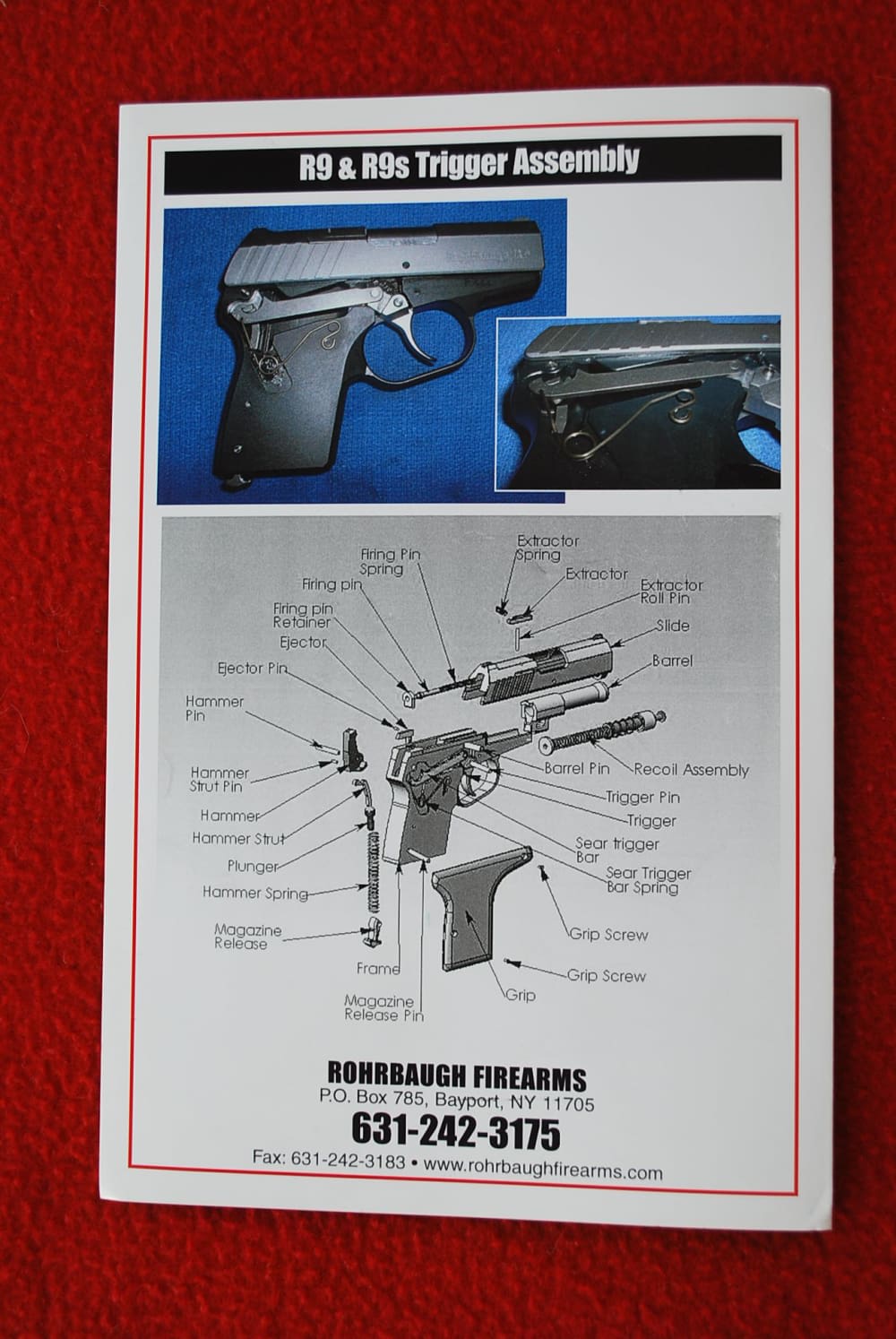 Rohrbaugh R9, R9s Manuals that Came from the Factory with the Pistol-img-10