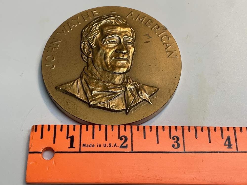 John Wayne brass collectible medallion-img-1