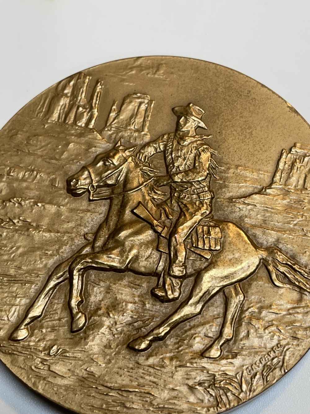 John Wayne brass collectible medallion-img-7
