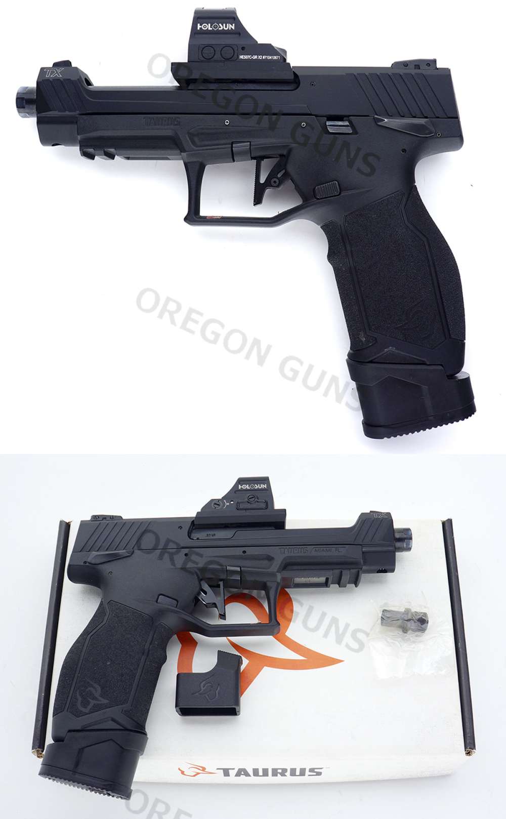 TAURUS MODEL TX-22 COMPETITION THREADED BARREL HOLOSUN GREEN-DOT REFLEX OPT-img-1