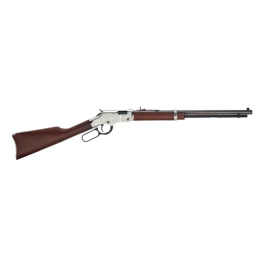 H004SEM Henry Repeating Arms Silver Eagle 22 WMR 20.5" Nickel Plated-img-0
