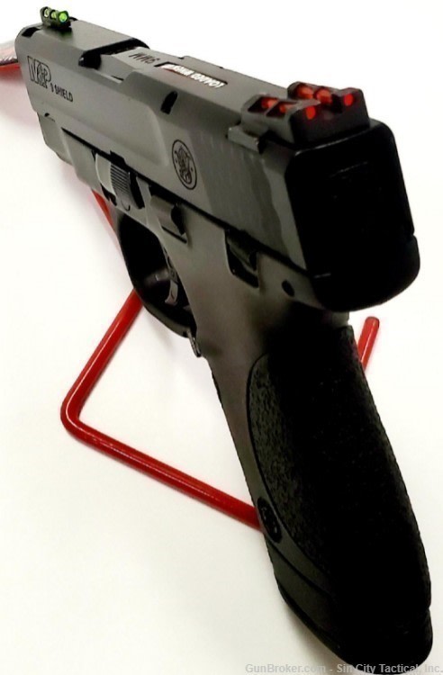 SMITH AND WESSON, M&P9 SHIELD, Hi Viz 9MM, CA COMPLIANT-img-1