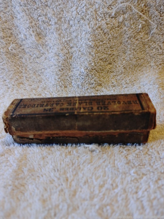 Vintage .38 Blank Cartridges Box with 5 blank rounds by Frankford Arsenal-img-7