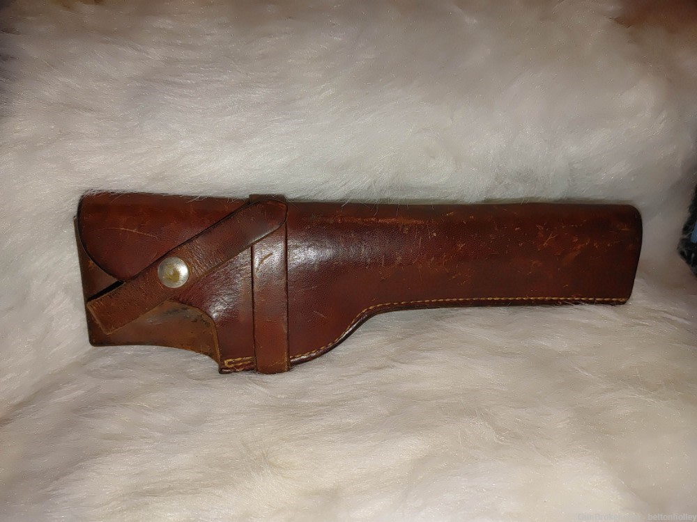 VINTAGE SMITH & WESSON LAWRENCE #25 #7 RH LEATHER HOLSTER-img-3