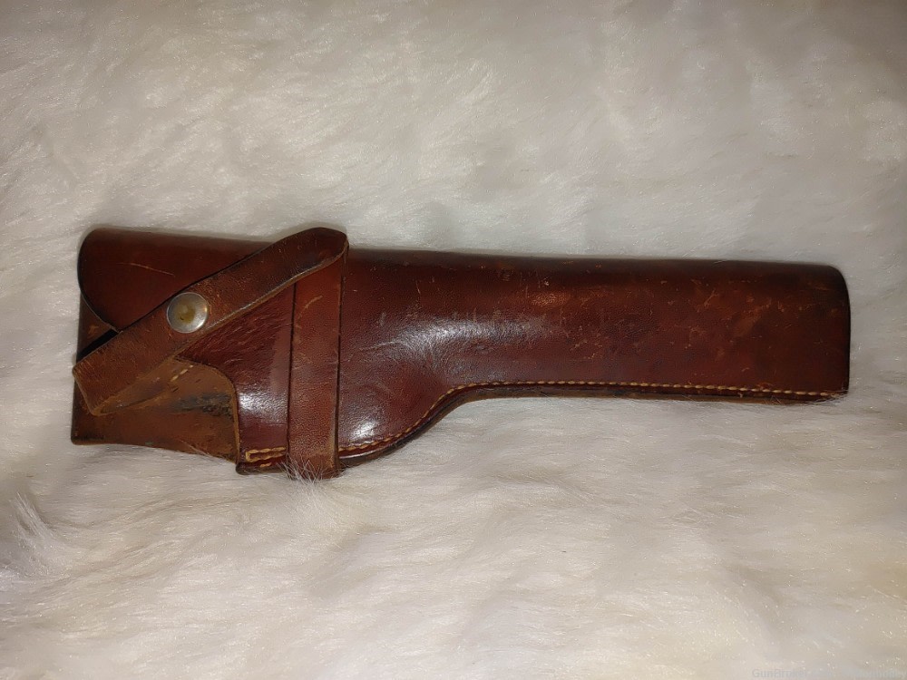 VINTAGE SMITH & WESSON LAWRENCE #25 #7 RH LEATHER HOLSTER-img-0