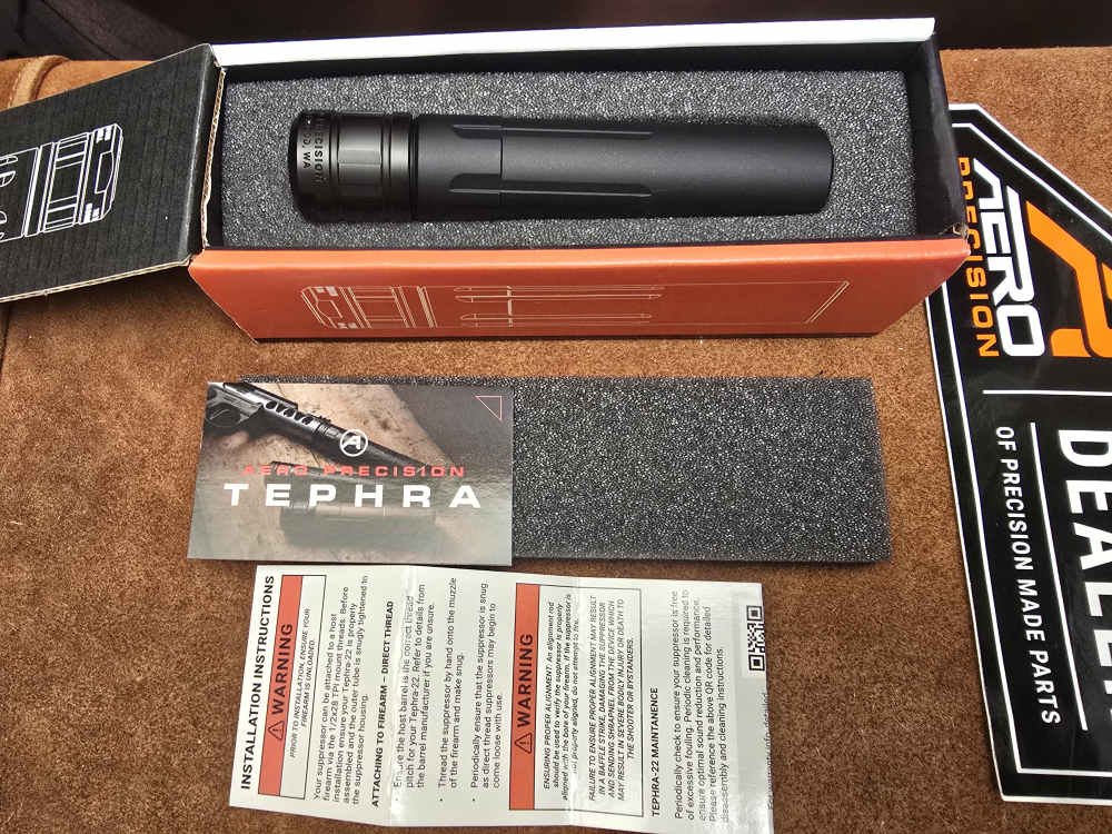 Aero Precision Tephra .22 Rimfire to 5.7x28 Suppressor 1/2x28 DT-img-0