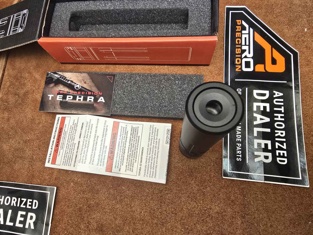 Aero Precision Tephra .22 Rimfire to 5.7x28 Suppressor 1/2x28 DT-img-1