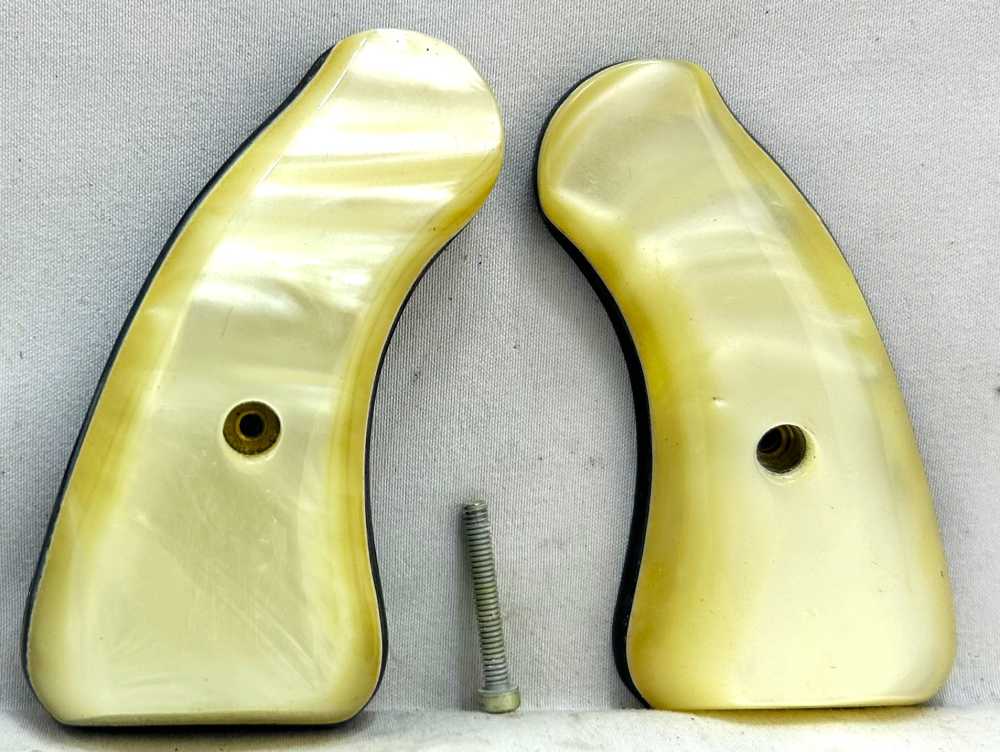 Custom Colt Agent Revolver Pearl Grips - NEW-img-0