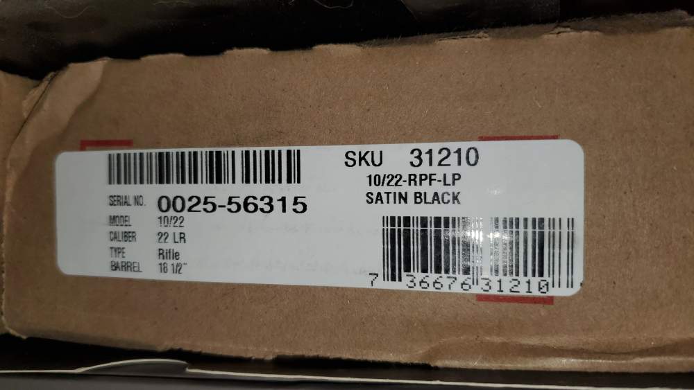 Ruger 10/22 Carbine – .22 LR, 18.5" Barrel, Factory Scope Base-NIB-img-3