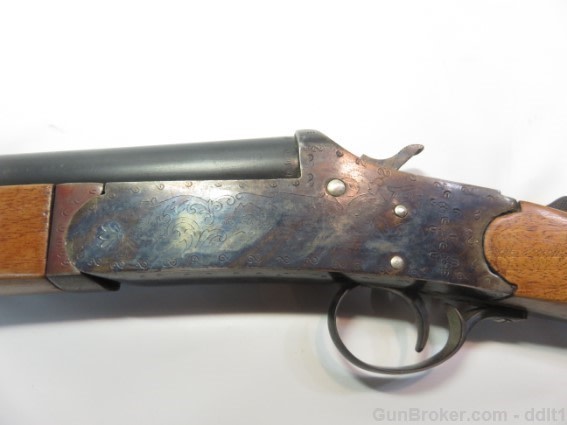 Spain 28 inch Single Shot 12 Gauge. Engravings-img-4