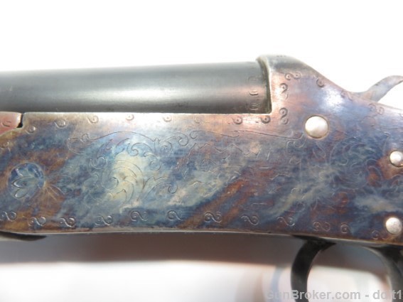 Spain 28 inch Single Shot 12 Gauge. Engravings-img-3