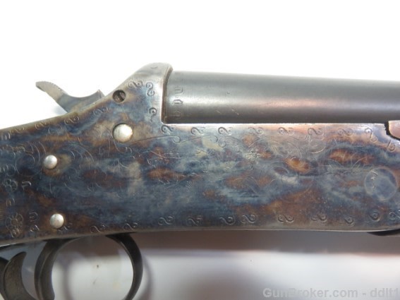 Spain 28 inch Single Shot 12 Gauge. Engravings-img-2