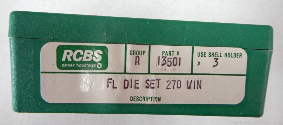 RCBS Full Length 270 Winchester. Dies. 2 Die Set. Ready to use!-img-0
