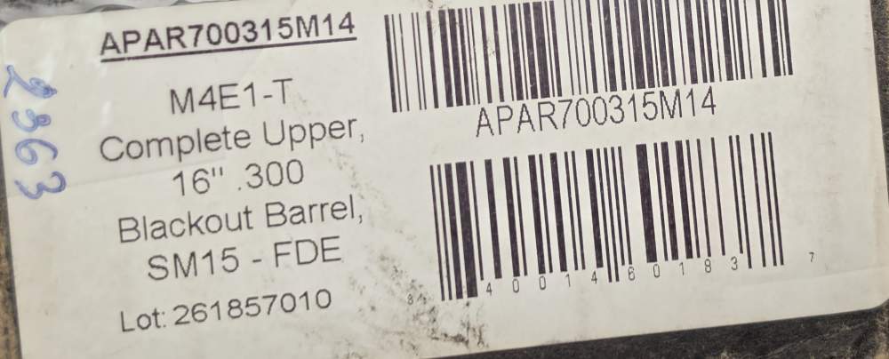 Aero Precision M4E1/AR15 FDE 16" .300 Blackout Complete Upper S-One Guard-img-7
