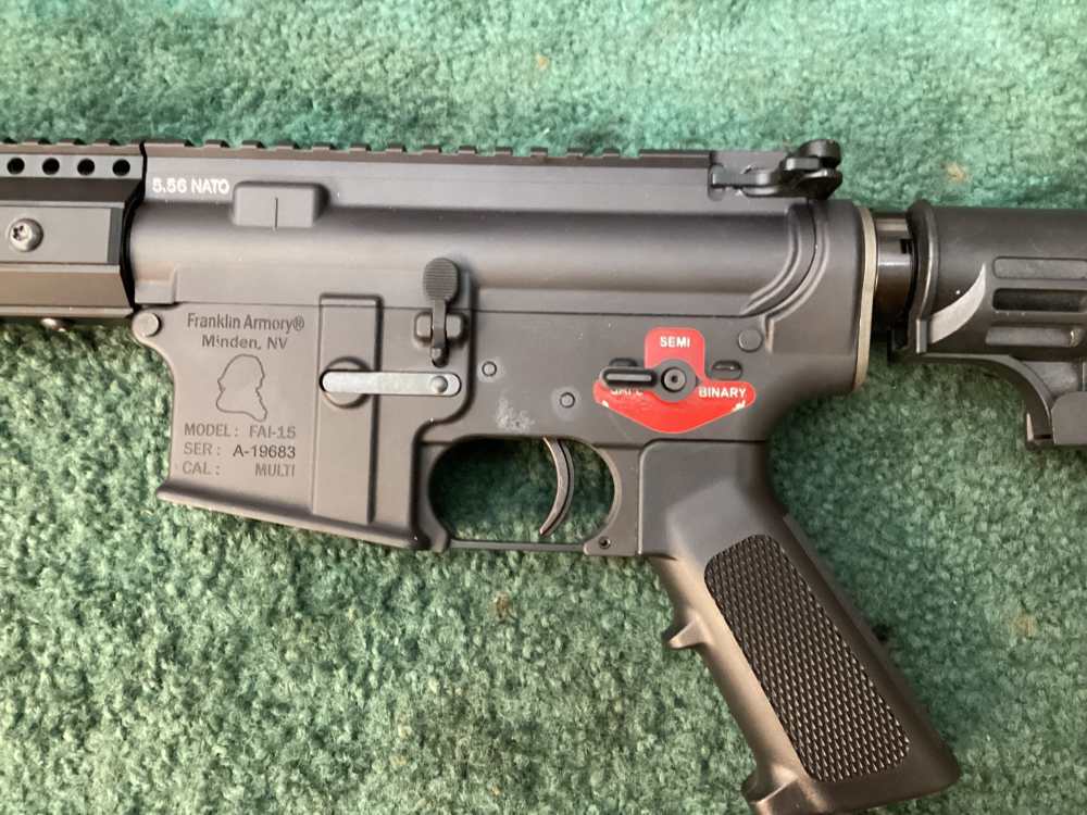 Pre-owned Franklin Armory FAI-15 rifle, binary trigger in 5,56mm-img-8