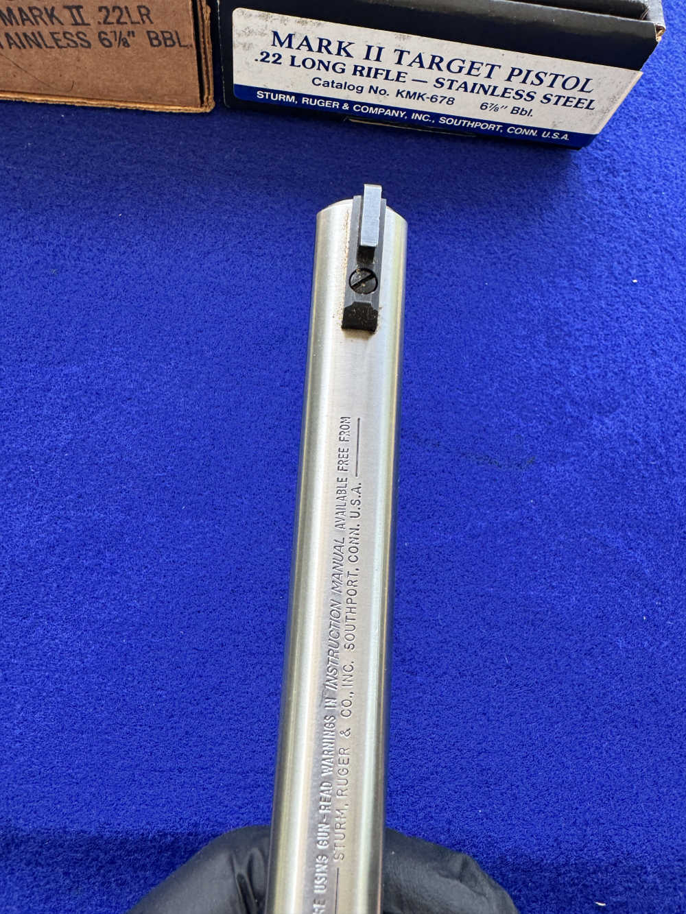 LNIB 1992 Ruger Mk II Competition Target Model Stainless Scope Rings-img-26