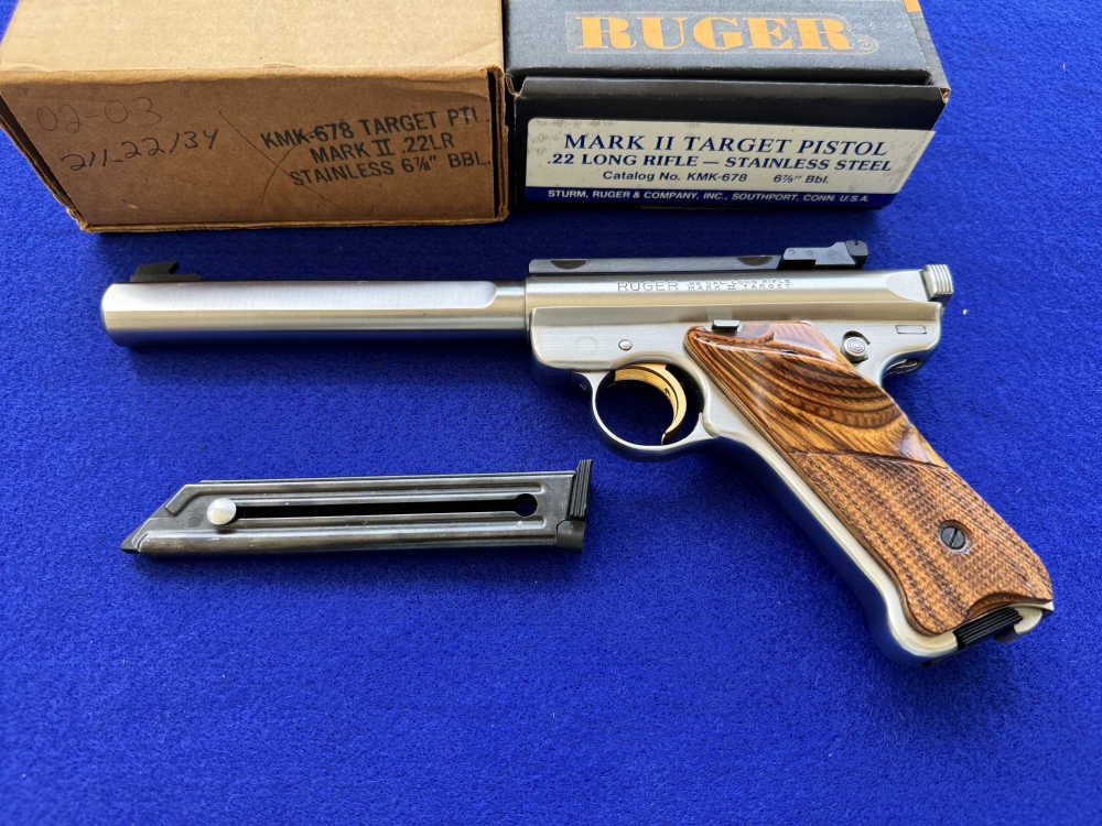 LNIB 1992 Ruger Mk II Competition Target Model Stainless Scope Rings-img-0