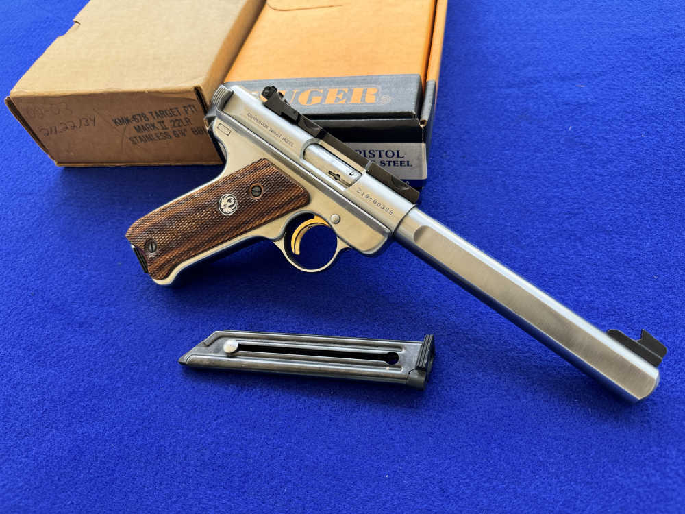 LNIB 1992 Ruger Mk II Competition Target Model Stainless Scope Rings-img-35