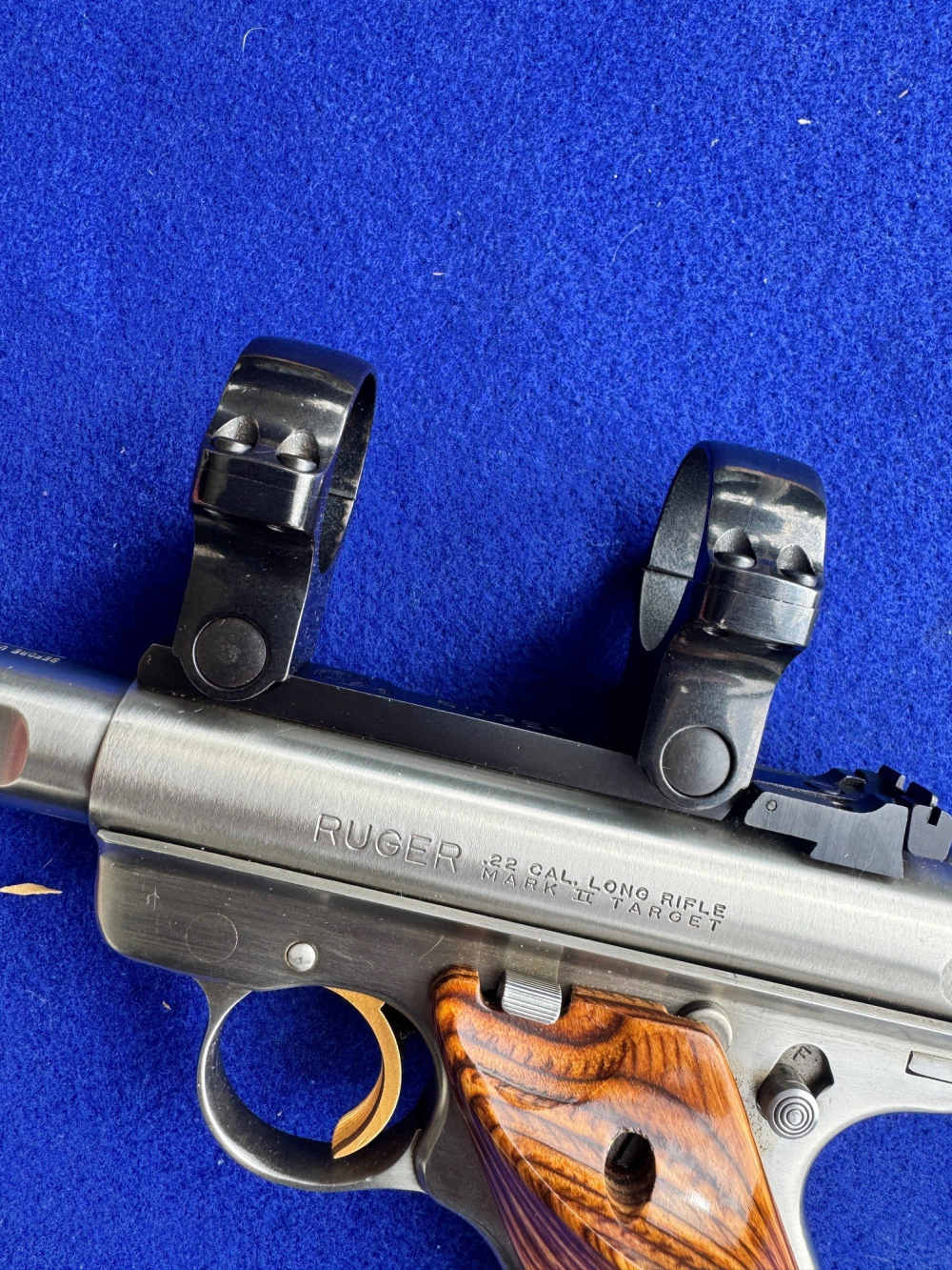 LNIB 1992 Ruger Mk II Competition Target Model Stainless Scope Rings-img-37