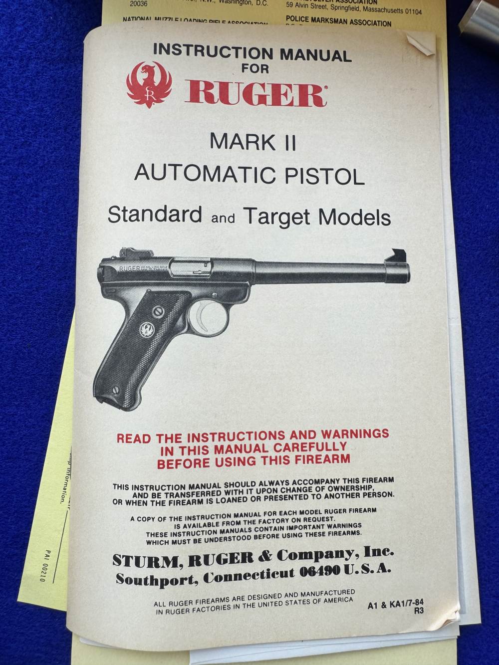 LNIB 1992 Ruger Mk II Competition Target Model Stainless Scope Rings-img-2