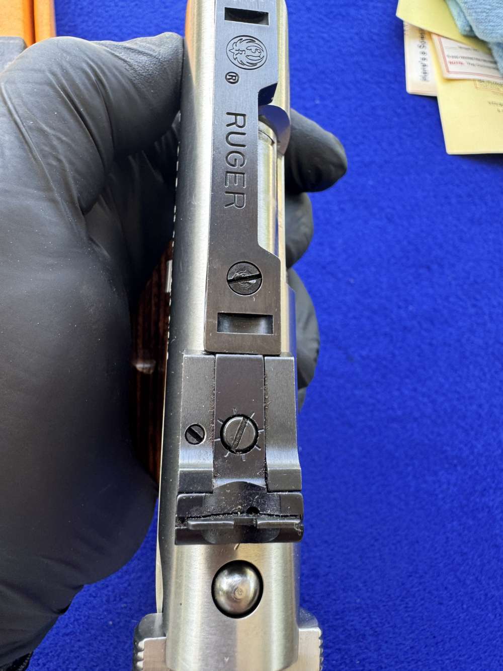 LNIB 1992 Ruger Mk II Competition Target Model Stainless Scope Rings-img-23