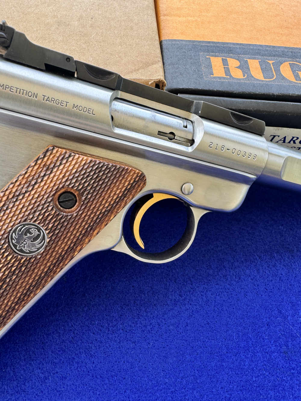 LNIB 1992 Ruger Mk II Competition Target Model Stainless Scope Rings-img-12