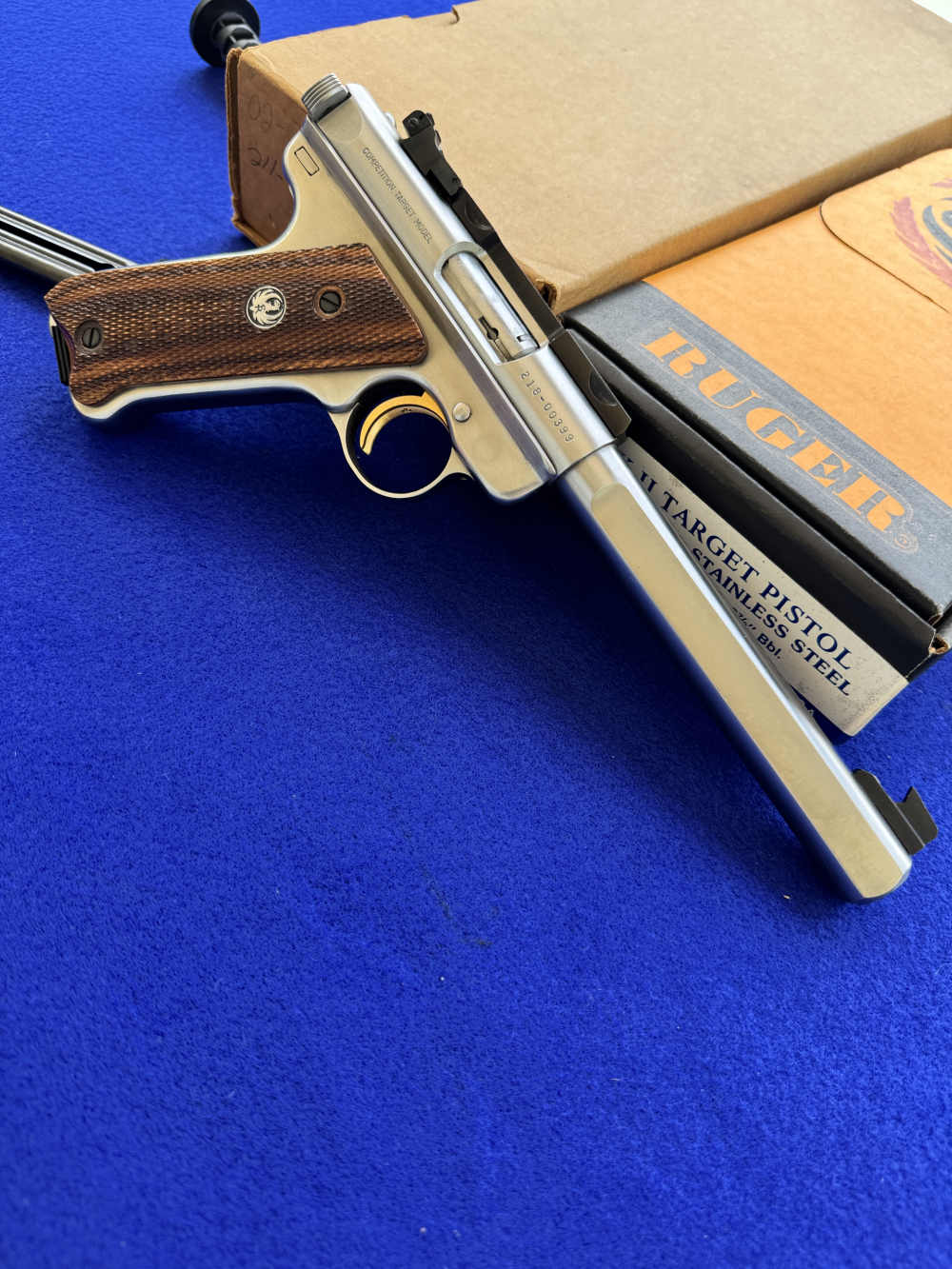 LNIB 1992 Ruger Mk II Competition Target Model Stainless Scope Rings-img-7