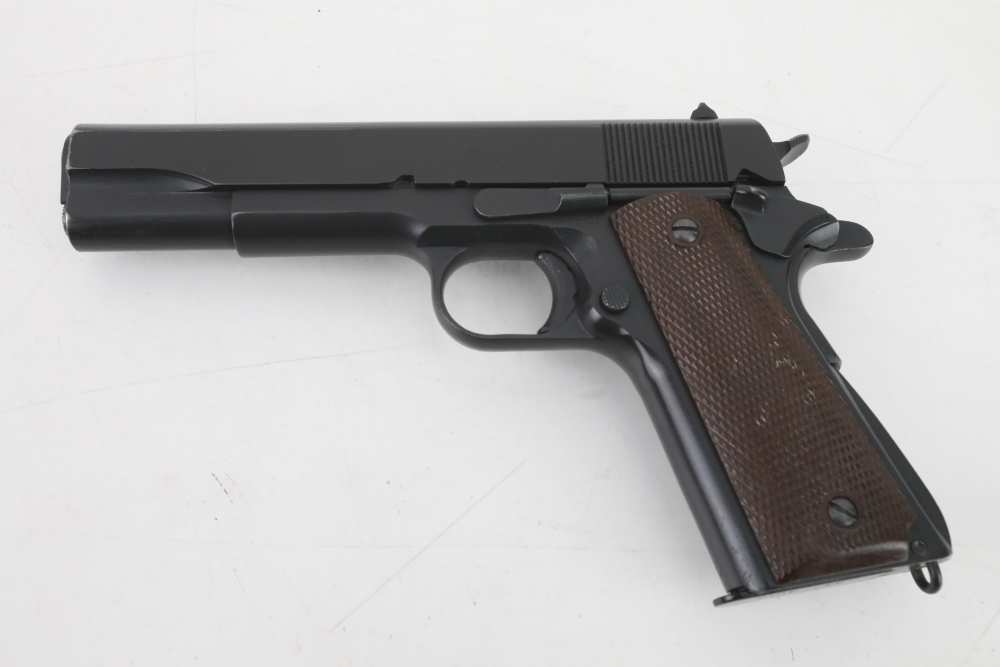 Ithaca 1911A1 .45 ACP 5" U.S. Property 1944 WW2 C&R RARE with NO RESERVE!-img-1
