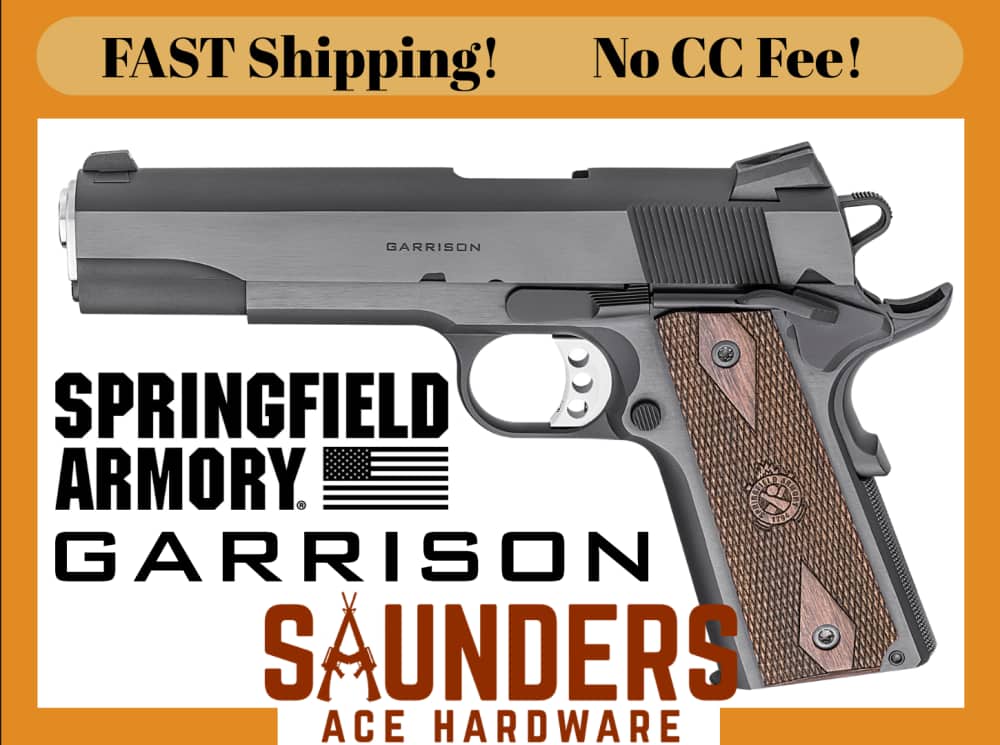 SPRINGFIELD GARRISON 9mm 1911 Handgun Match Barrel Low Profile 3-Dot Sights-img-0