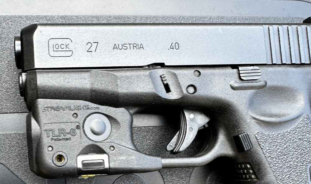 Glock 27 Gen 3 .40 S&W, Streamlight TLR-6 Light & Laser, Holster-img-4