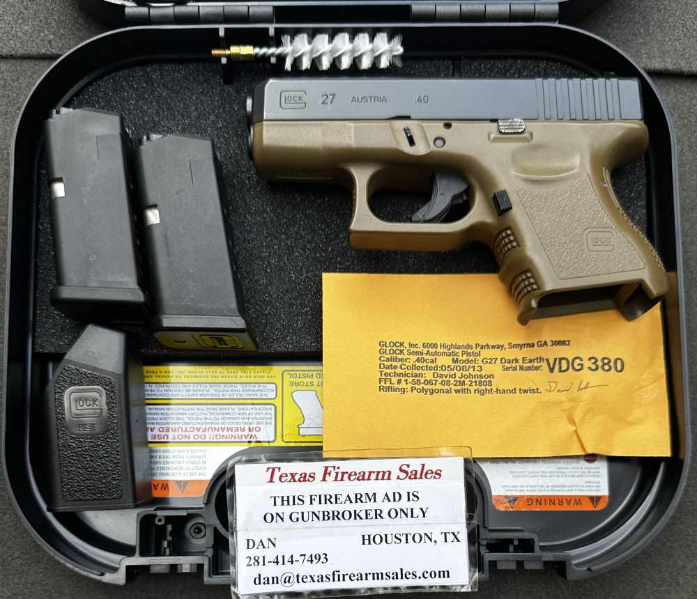 Glock 27 Gen 3 .40 S&W, Flat Dark Earth, Discontinued-img-43