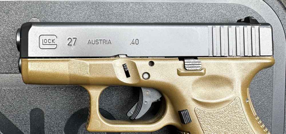 Glock 27 Gen 3 .40 S&W, Flat Dark Earth, Discontinued-img-3