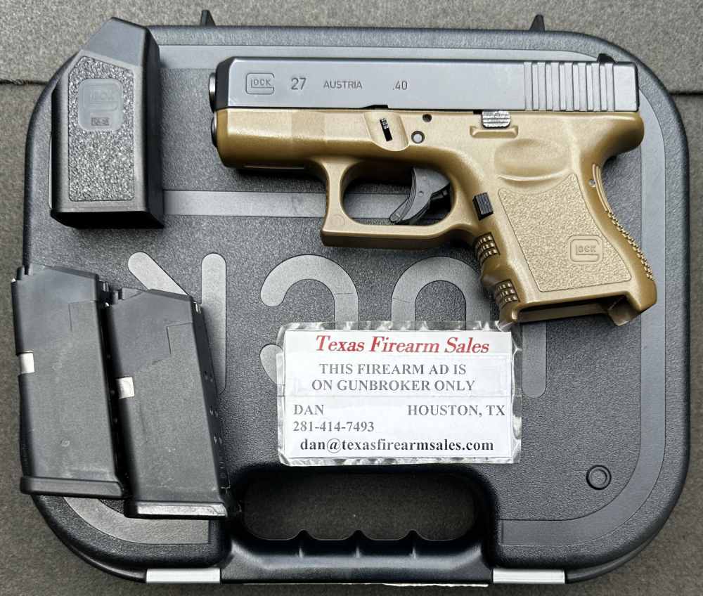 Glock 27 Gen 3 .40 S&W, Flat Dark Earth, Discontinued-img-0