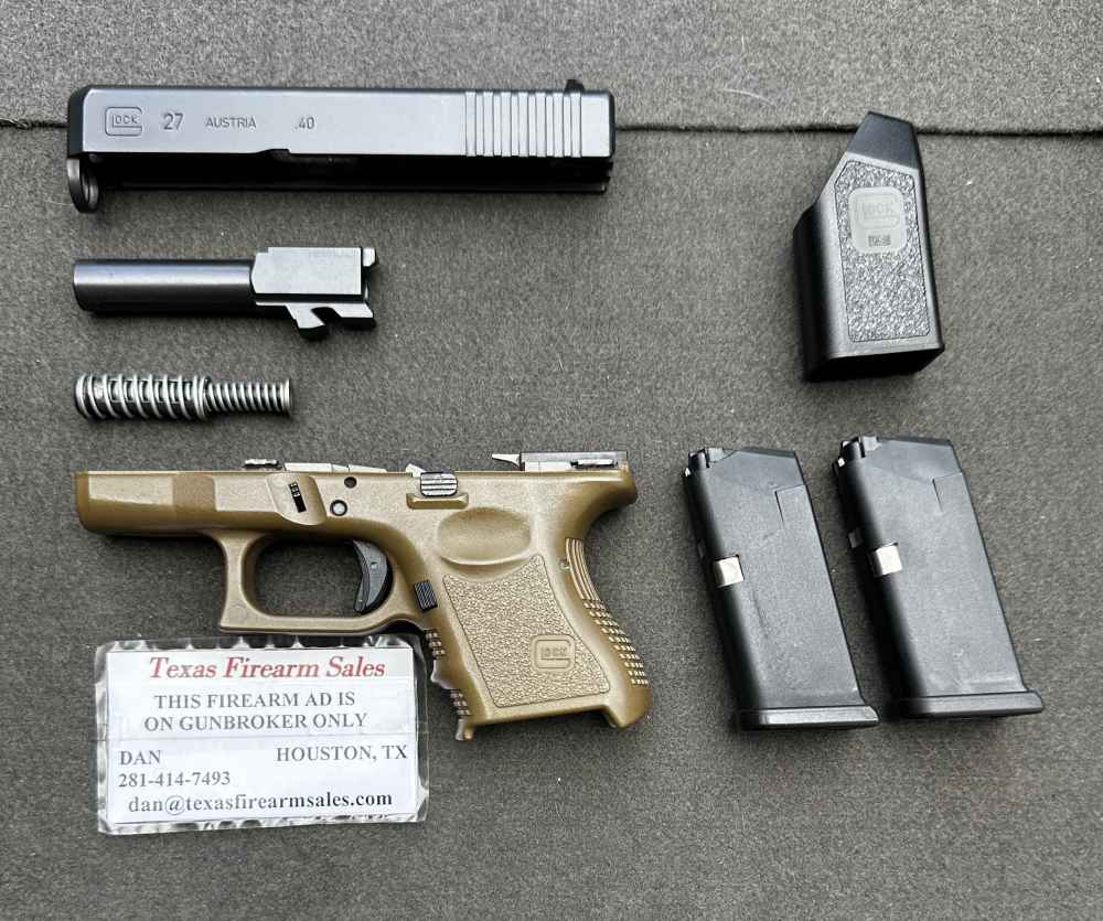 Glock 27 Gen 3 .40 S&W, Flat Dark Earth, Discontinued-img-23