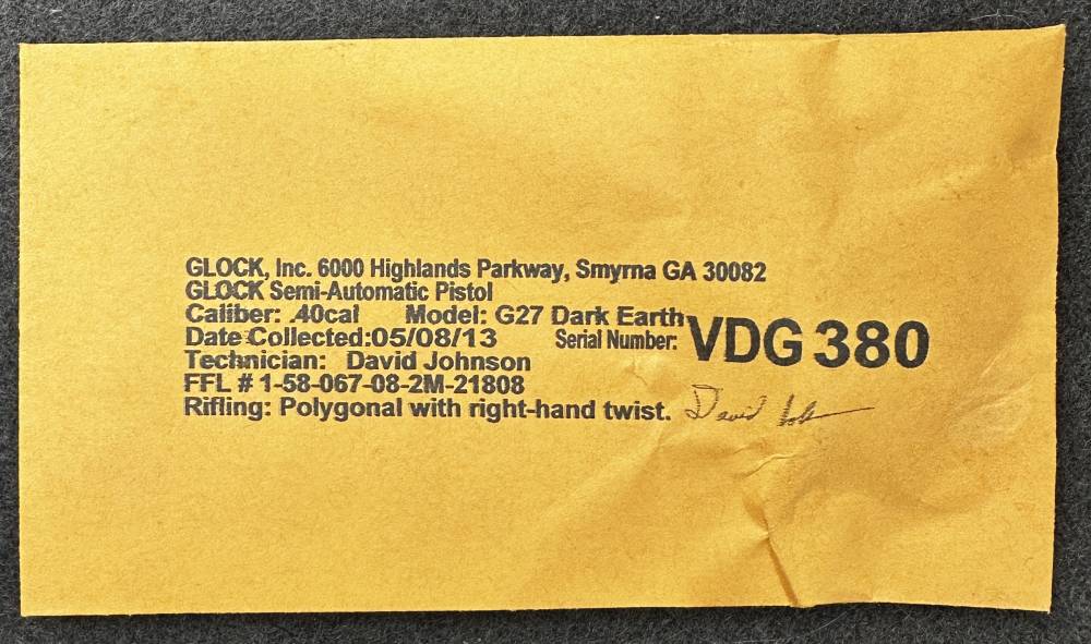 Glock 27 Gen 3 .40 S&W, Flat Dark Earth, Discontinued-img-42