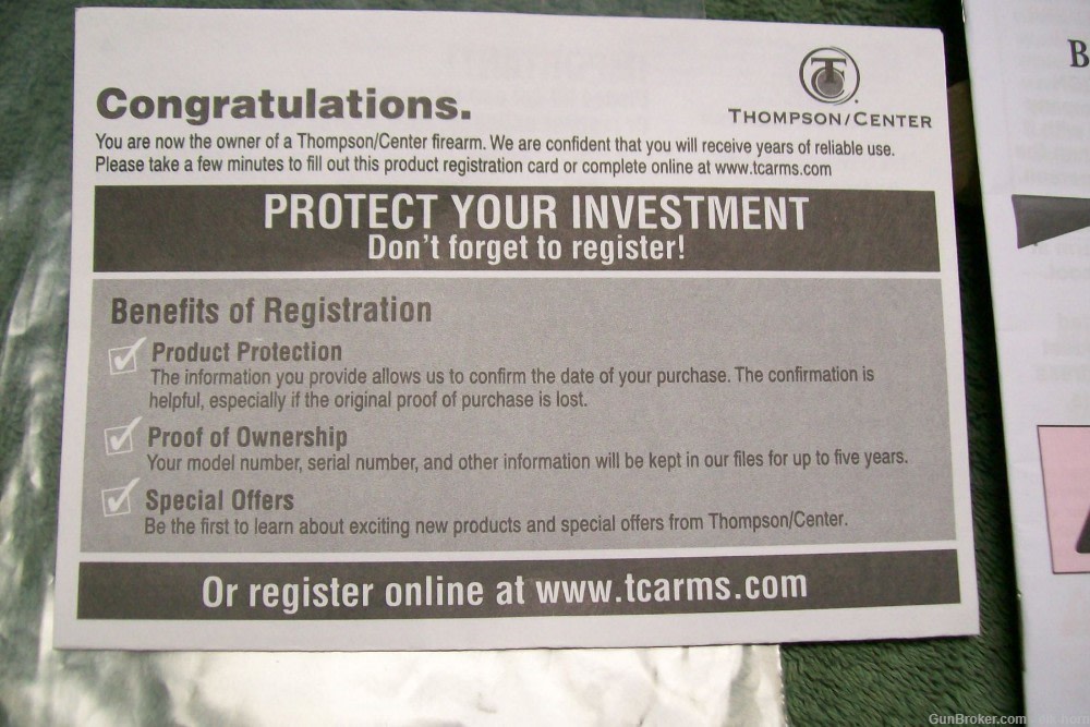 TC Venture Bolt Action Rifle Safety & Instruction Manual -img-3