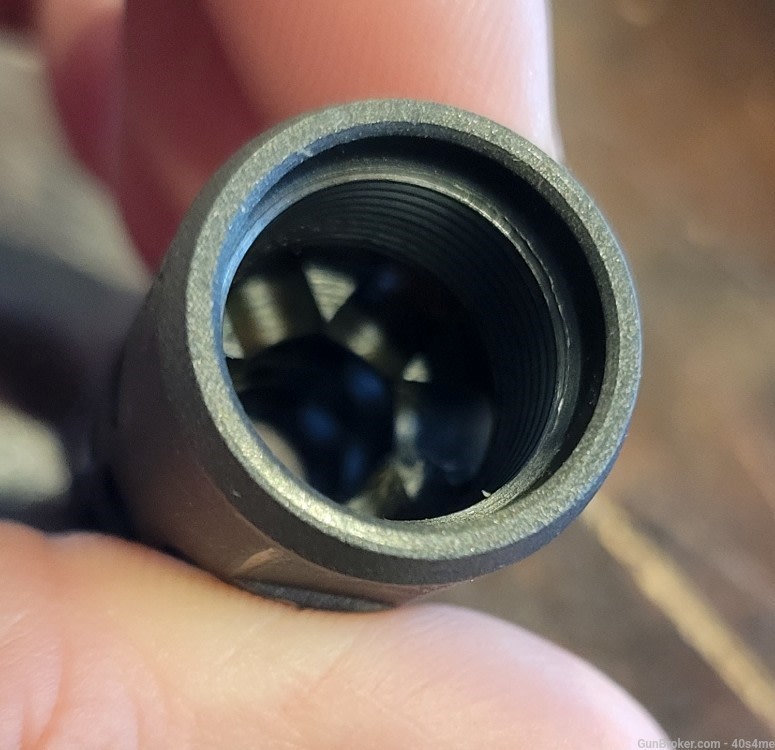 30 Cal muzzle brake 5/8-24 grey ceracote Ruger American Gen2-img-4