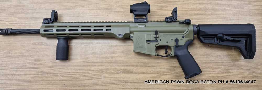 MAXIM DEFENSE MD-15 5.56 GREEN, VORTEX RED DOT, FLUTED BARREL 16", trigger-img-4