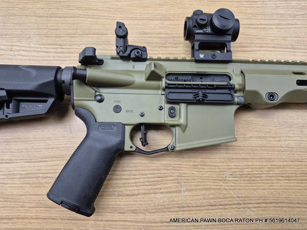 MAXIM DEFENSE MD-15 5.56 GREEN, VORTEX RED DOT, FLUTED BARREL 16", trigger-img-16