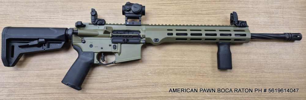 MAXIM DEFENSE MD-15 5.56 GREEN, VORTEX RED DOT, FLUTED BARREL 16", trigger-img-2