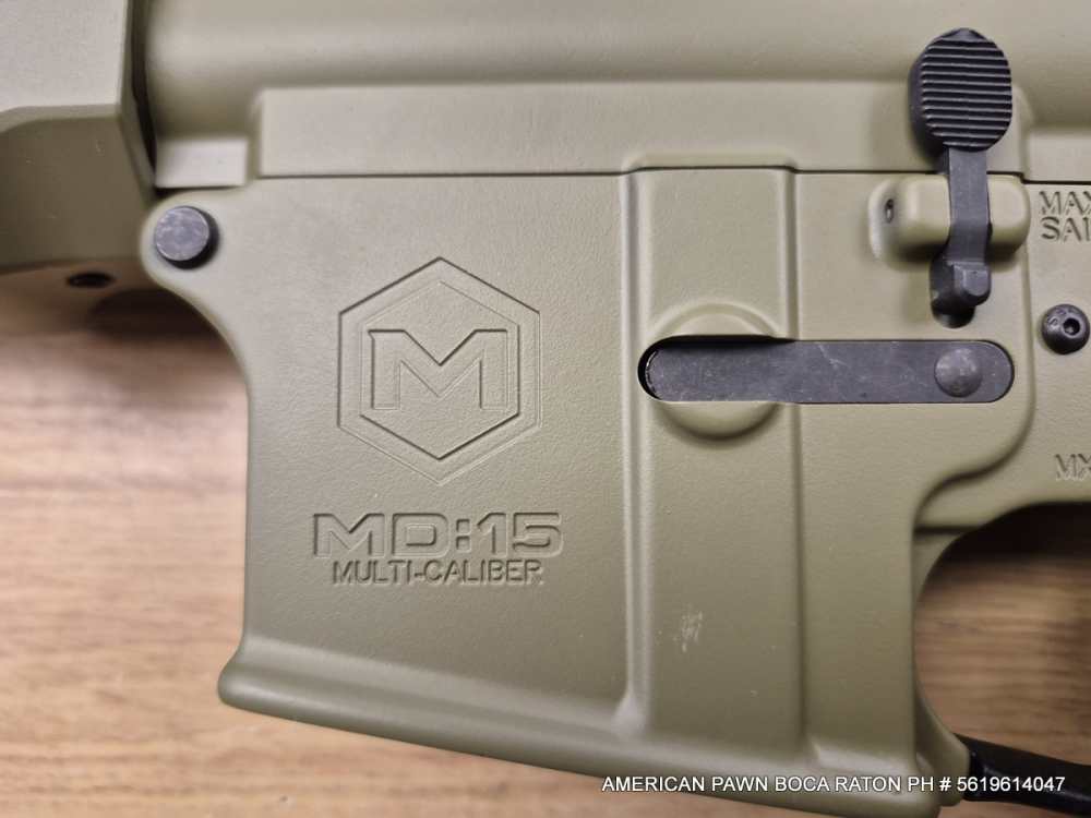 MAXIM DEFENSE MD-15 5.56 GREEN, VORTEX RED DOT, FLUTED BARREL 16", trigger-img-10