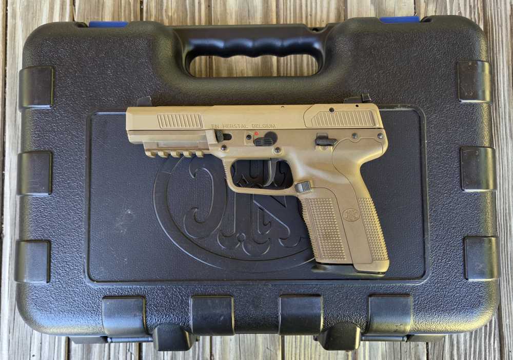 FNH FN Herstal Belgium Five Seven 5.7x28MM FDE 20+1-img-0
