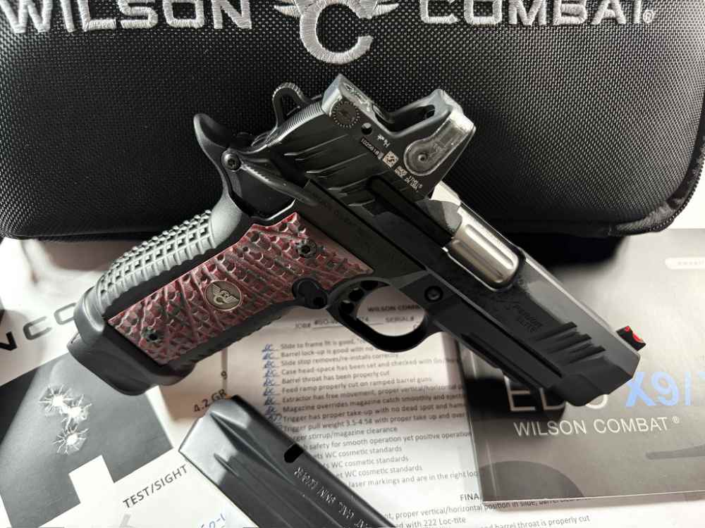 NIB, WILSON COMBAT, eXperior Elite, Commander, Lightrail, 9mm, with RMR -img-4
