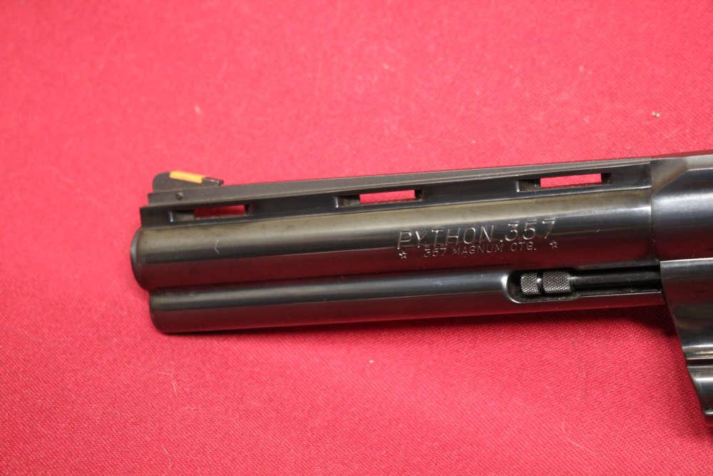 Colt Python .357 Mag w/6" Barrel - Blued, Adj Sights - NICE - 1995-img-14